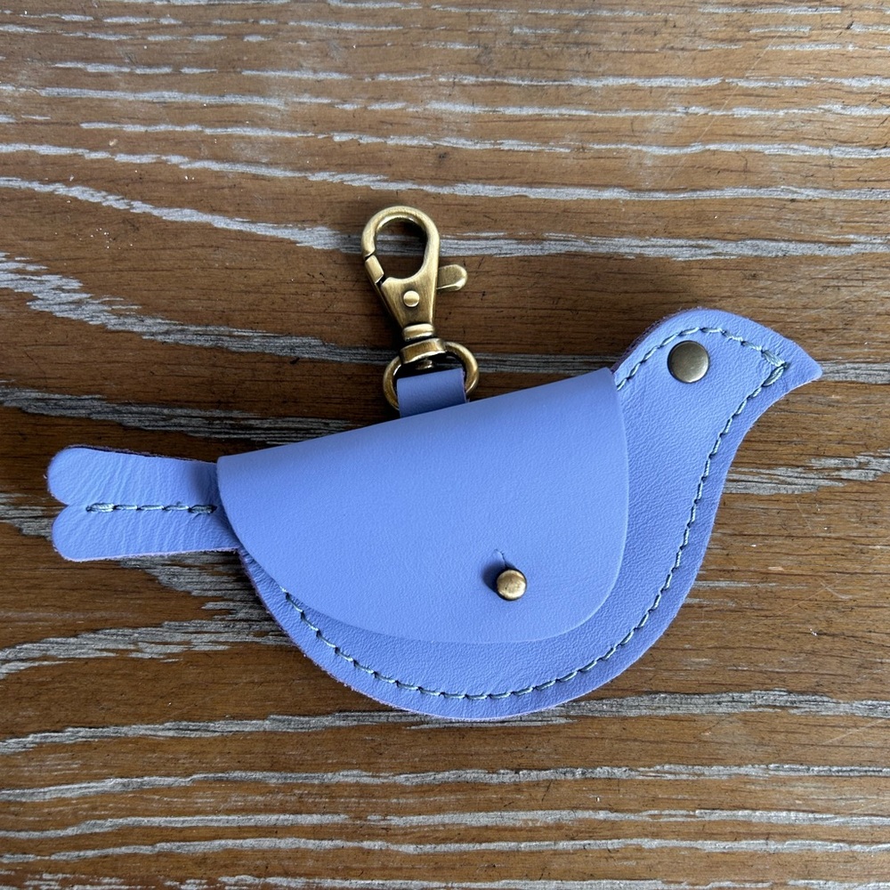 PLG Mockingbird Pouch in Lavender with Brass Clip